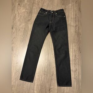 Helmut Lang Black Slim Straight Jeans